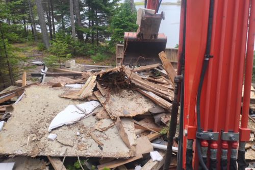 Ripping Down A Old Building
